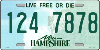 NH license plate 1247878