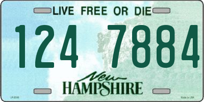NH license plate 1247884