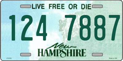 NH license plate 1247887