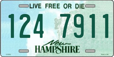 NH license plate 1247911