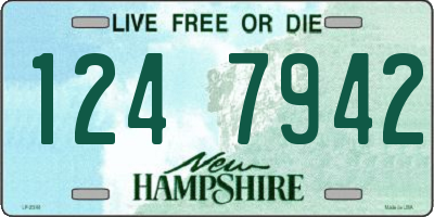NH license plate 1247942