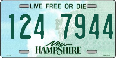 NH license plate 1247944