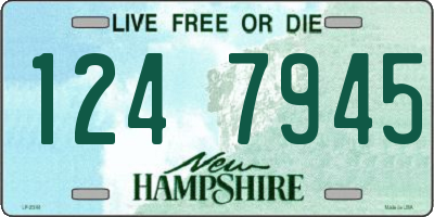 NH license plate 1247945