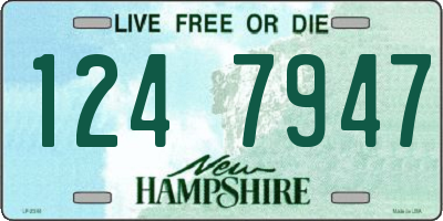 NH license plate 1247947