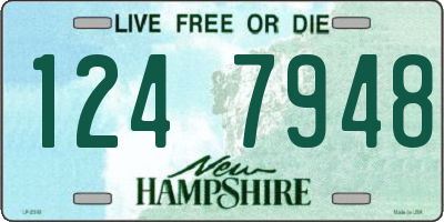 NH license plate 1247948