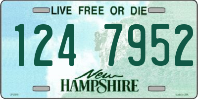 NH license plate 1247952