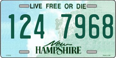 NH license plate 1247968