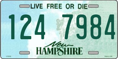 NH license plate 1247984