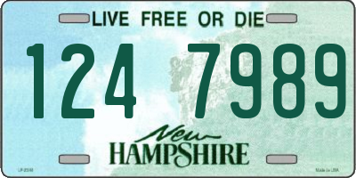 NH license plate 1247989