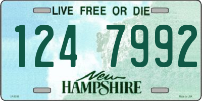 NH license plate 1247992