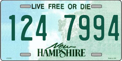 NH license plate 1247994