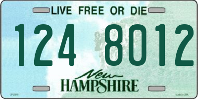 NH license plate 1248012