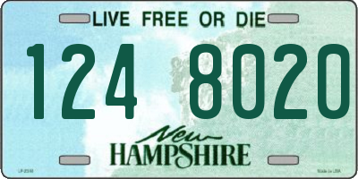 NH license plate 1248020