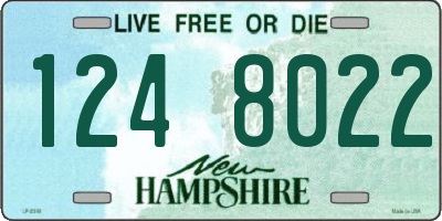 NH license plate 1248022