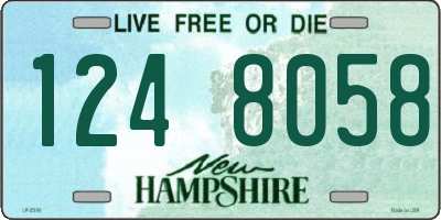 NH license plate 1248058