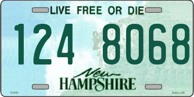 NH license plate 1248068