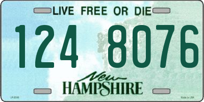 NH license plate 1248076