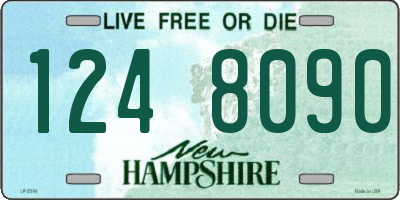 NH license plate 1248090