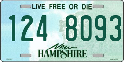 NH license plate 1248093