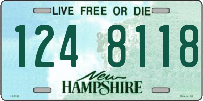 NH license plate 1248118