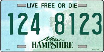 NH license plate 1248123