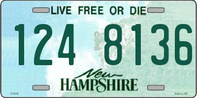 NH license plate 1248136