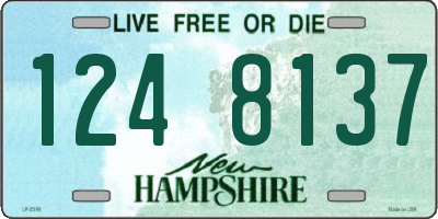 NH license plate 1248137