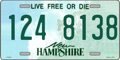 NH license plate 1248138