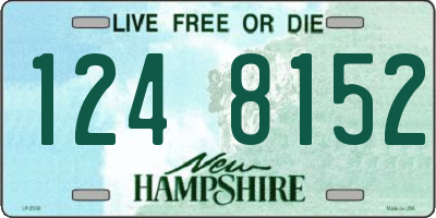 NH license plate 1248152