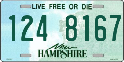 NH license plate 1248167