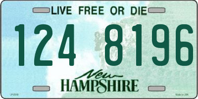 NH license plate 1248196
