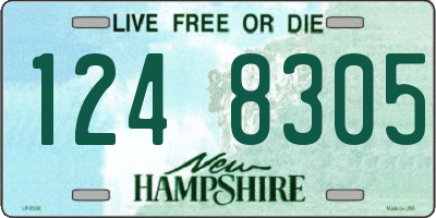 NH license plate 1248305