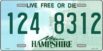 NH license plate 1248312