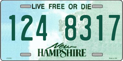 NH license plate 1248317