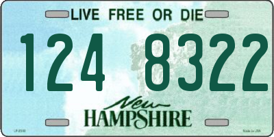 NH license plate 1248322