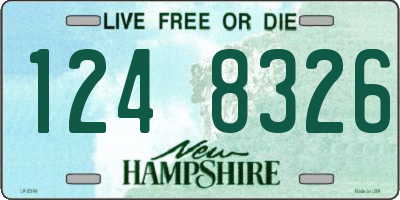 NH license plate 1248326