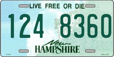 NH license plate 1248360