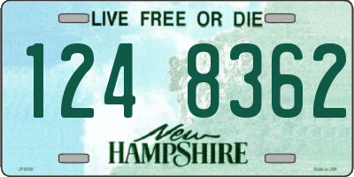 NH license plate 1248362