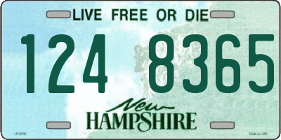 NH license plate 1248365