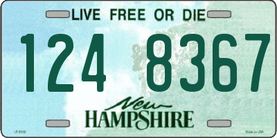 NH license plate 1248367