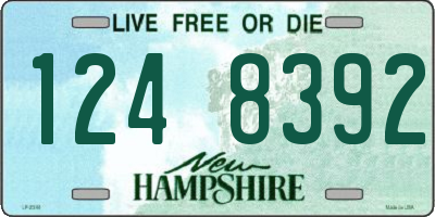 NH license plate 1248392