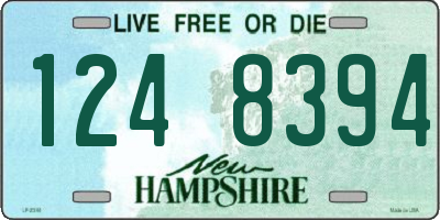 NH license plate 1248394