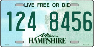 NH license plate 1248456