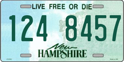 NH license plate 1248457