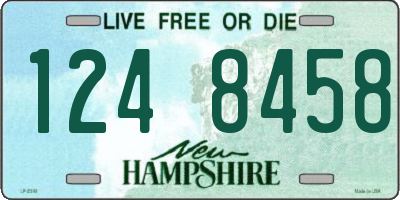 NH license plate 1248458