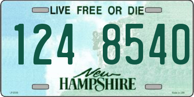 NH license plate 1248540