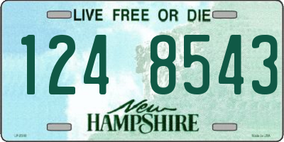 NH license plate 1248543