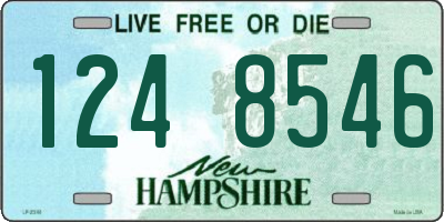 NH license plate 1248546