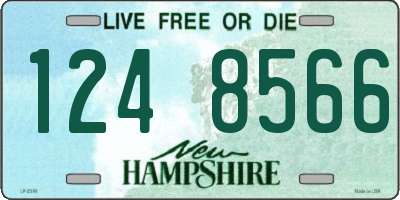 NH license plate 1248566