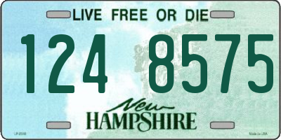 NH license plate 1248575